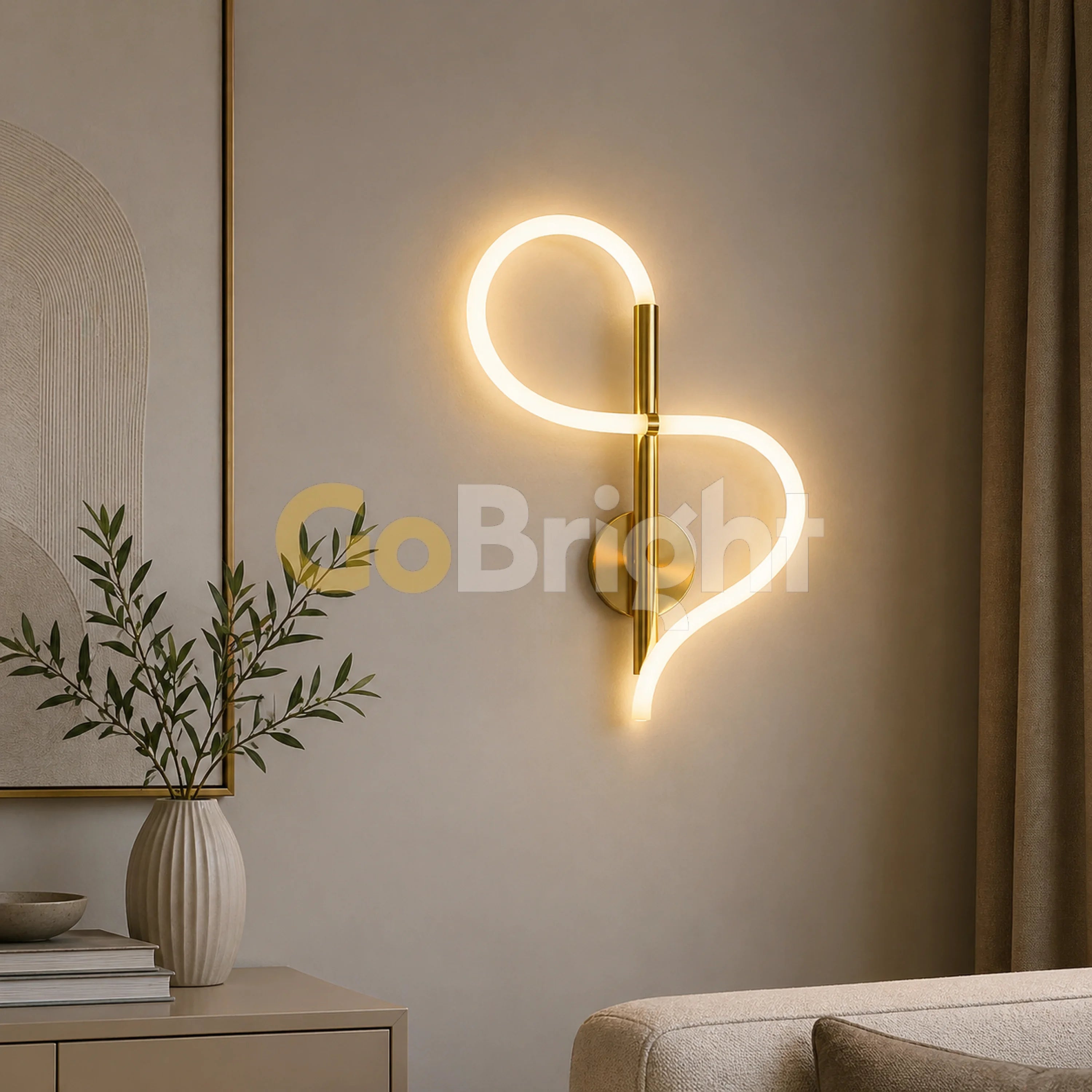 Aplica LED 40cm 15W Urban 3 Tipuri de Lumini Auriu