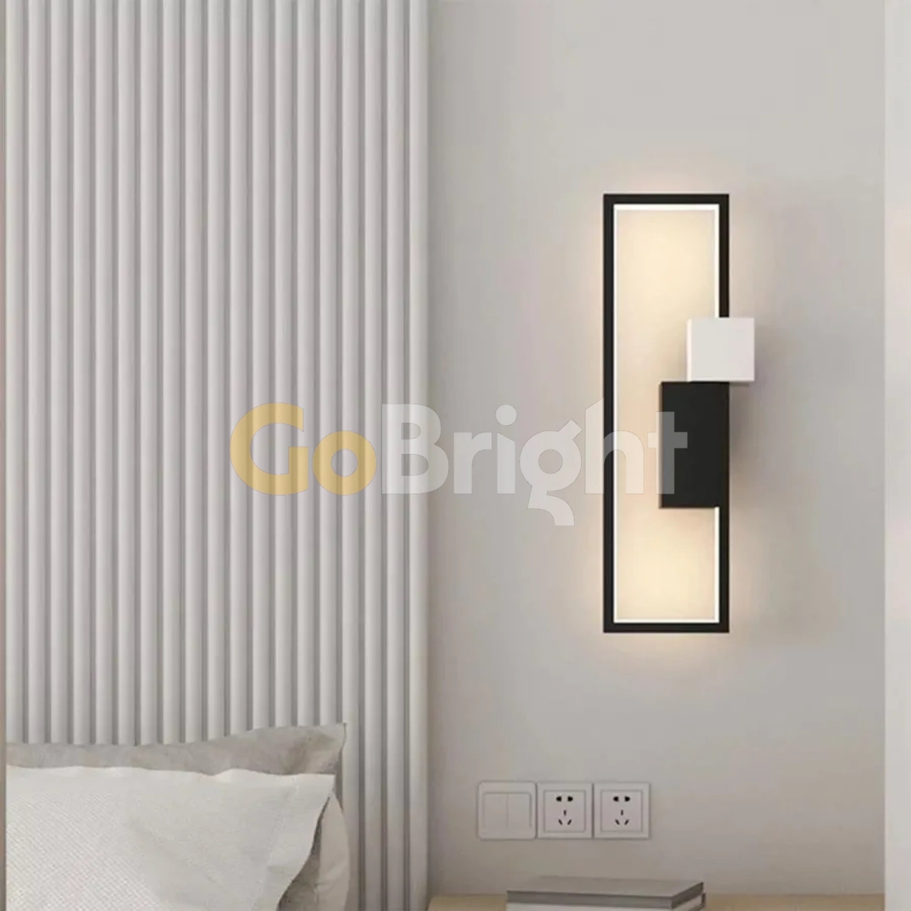 Aplica LED 40cm 27W Urban 3 Tipuri de Lumini Negru + Alb