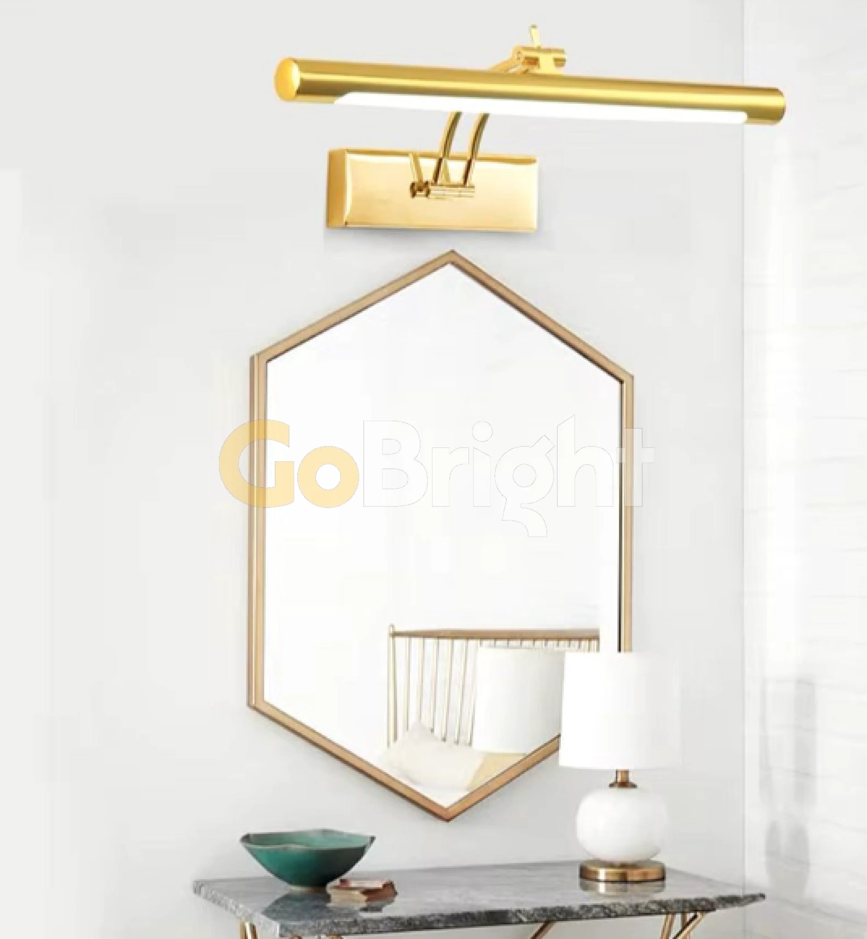 Aplica LED 56cm 32W Urban Reglabila 3 Tipuri de Lumini Auriu