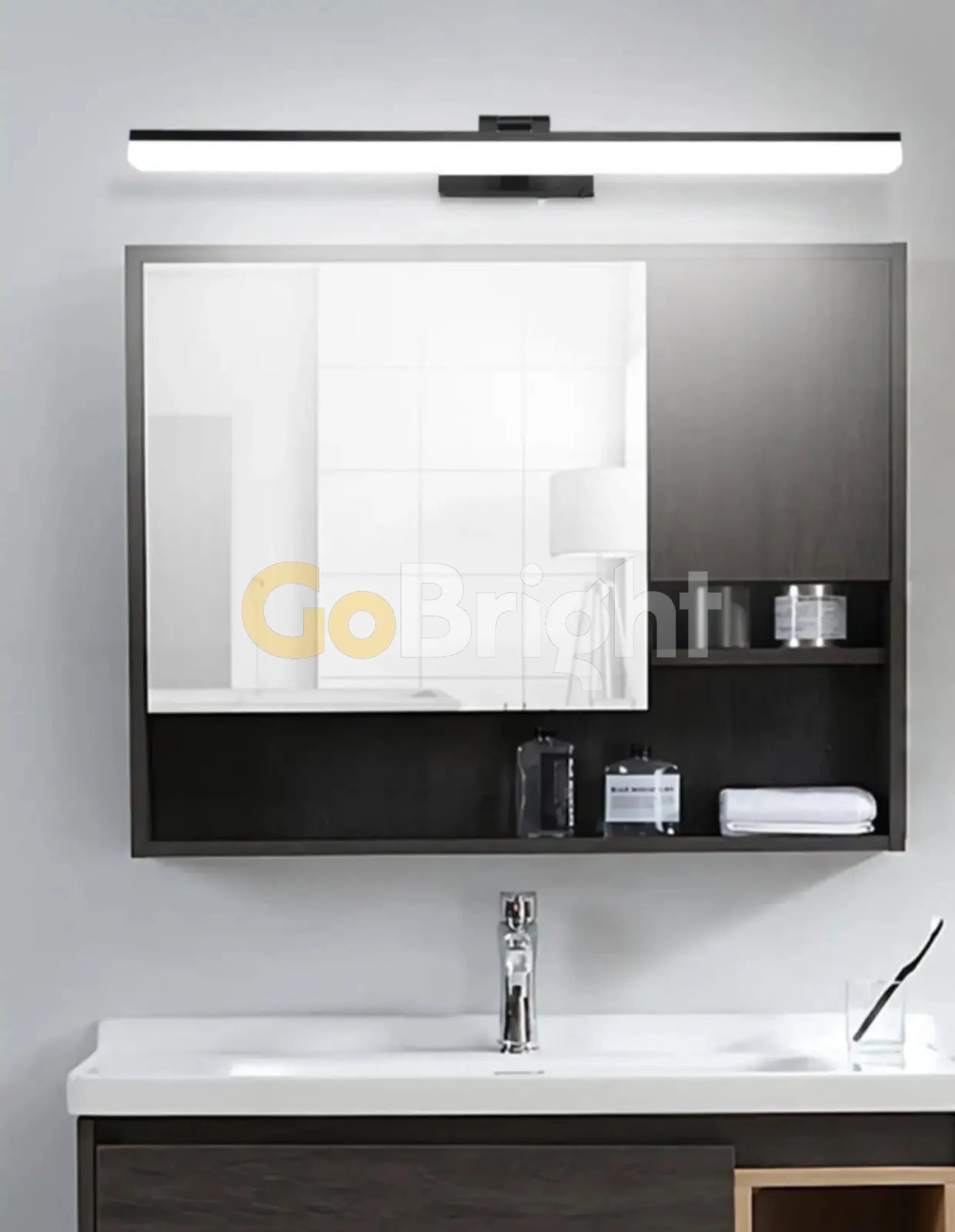 Aplica LED 60cm 32W Urban Reglabila 3 Tipuri de Lumini Negru