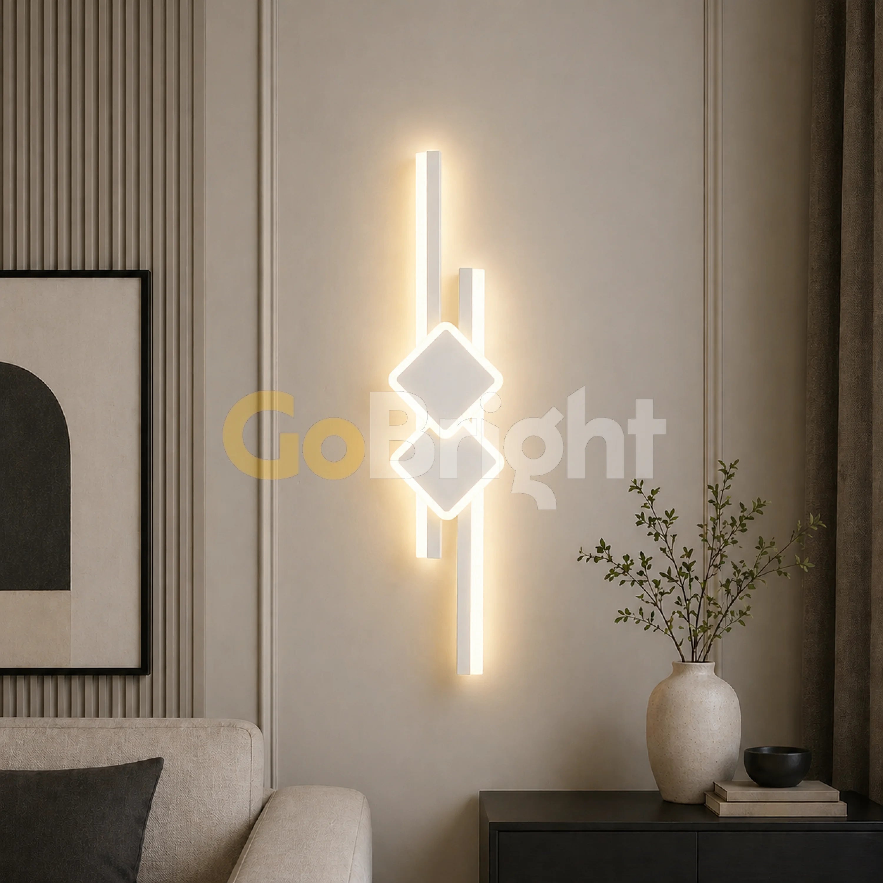 Aplica LED 65cm 32W Urban 3 Tipuri de Lumini Alb