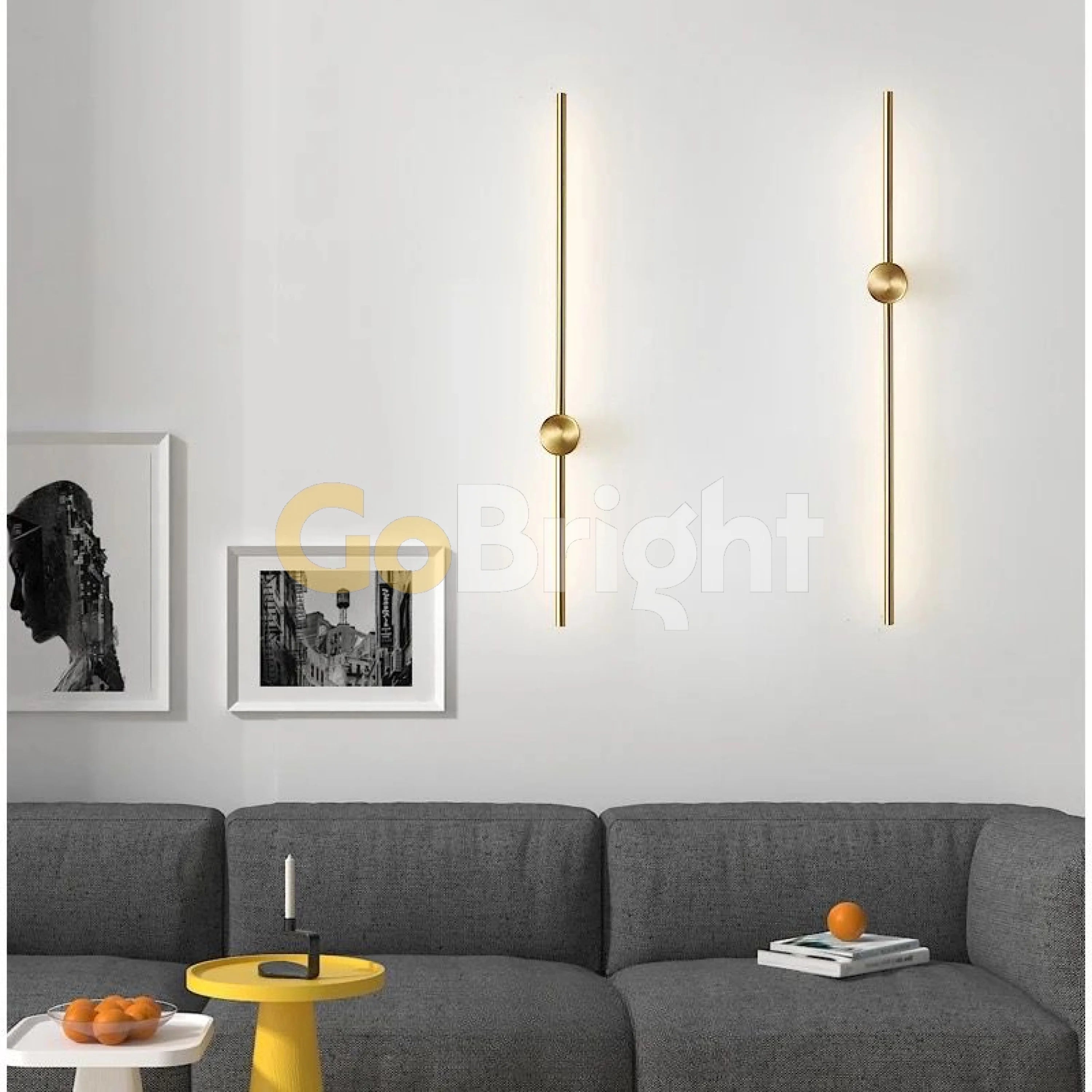 Aplica LED 80cm 26W Urban 3 Tipuri de Lumini Auriu