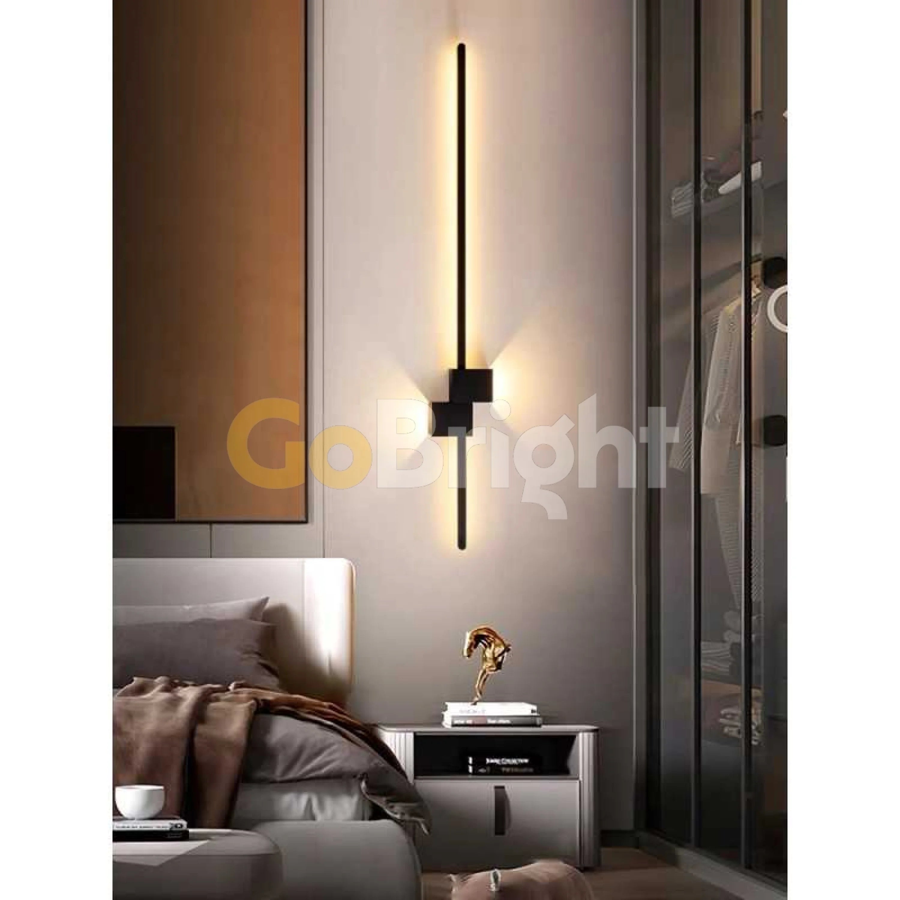 Aplica LED 80cm 28W Urban 3 Tipuri de Lumini Negru