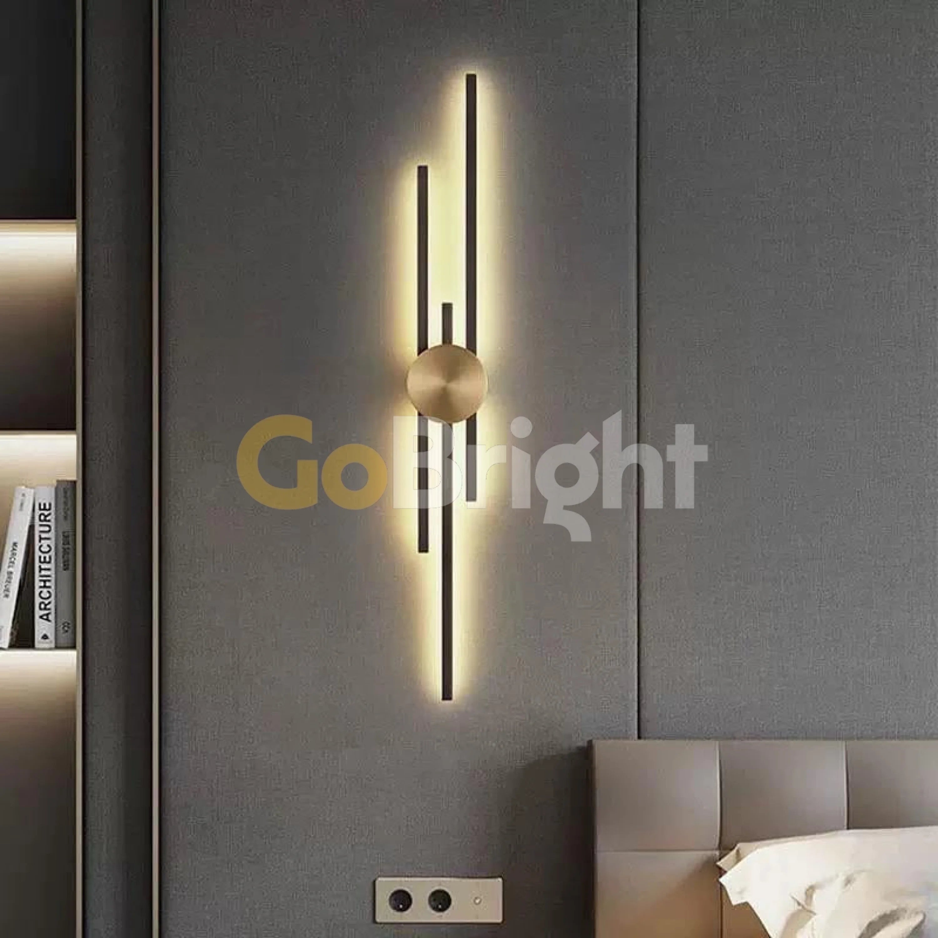 Aplica LED 80cm 37W Urban 3 Tipuri de Lumini Negru
