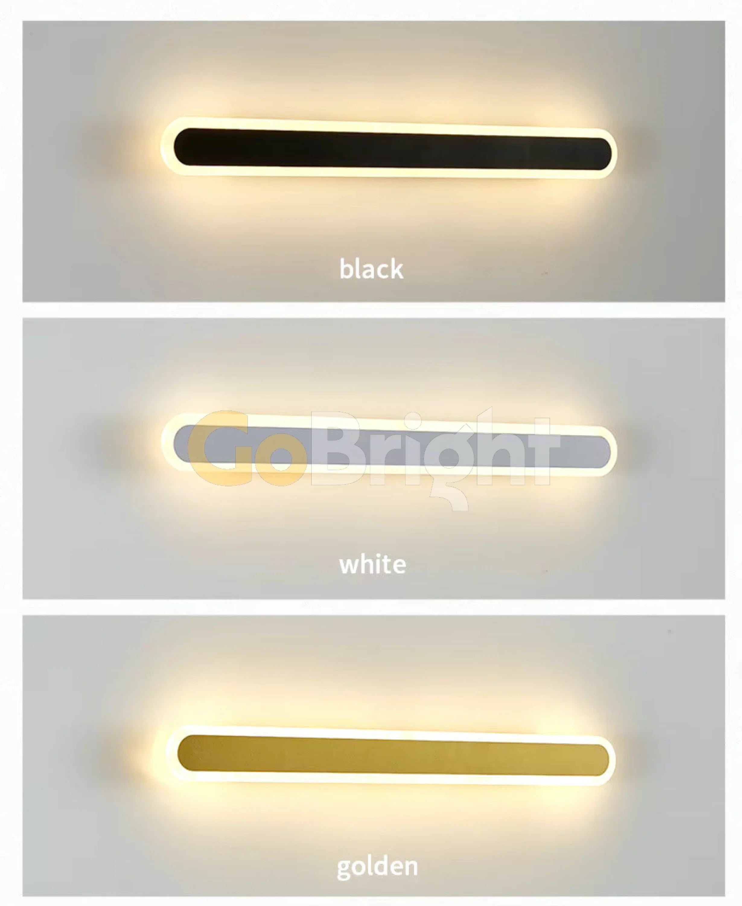Aplica LED 80cm 68W Urban 3 Tipuri de Lumini Auriu