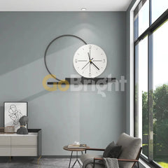 Aplica LED cu Ceas Viena 50cm Negru + Alb