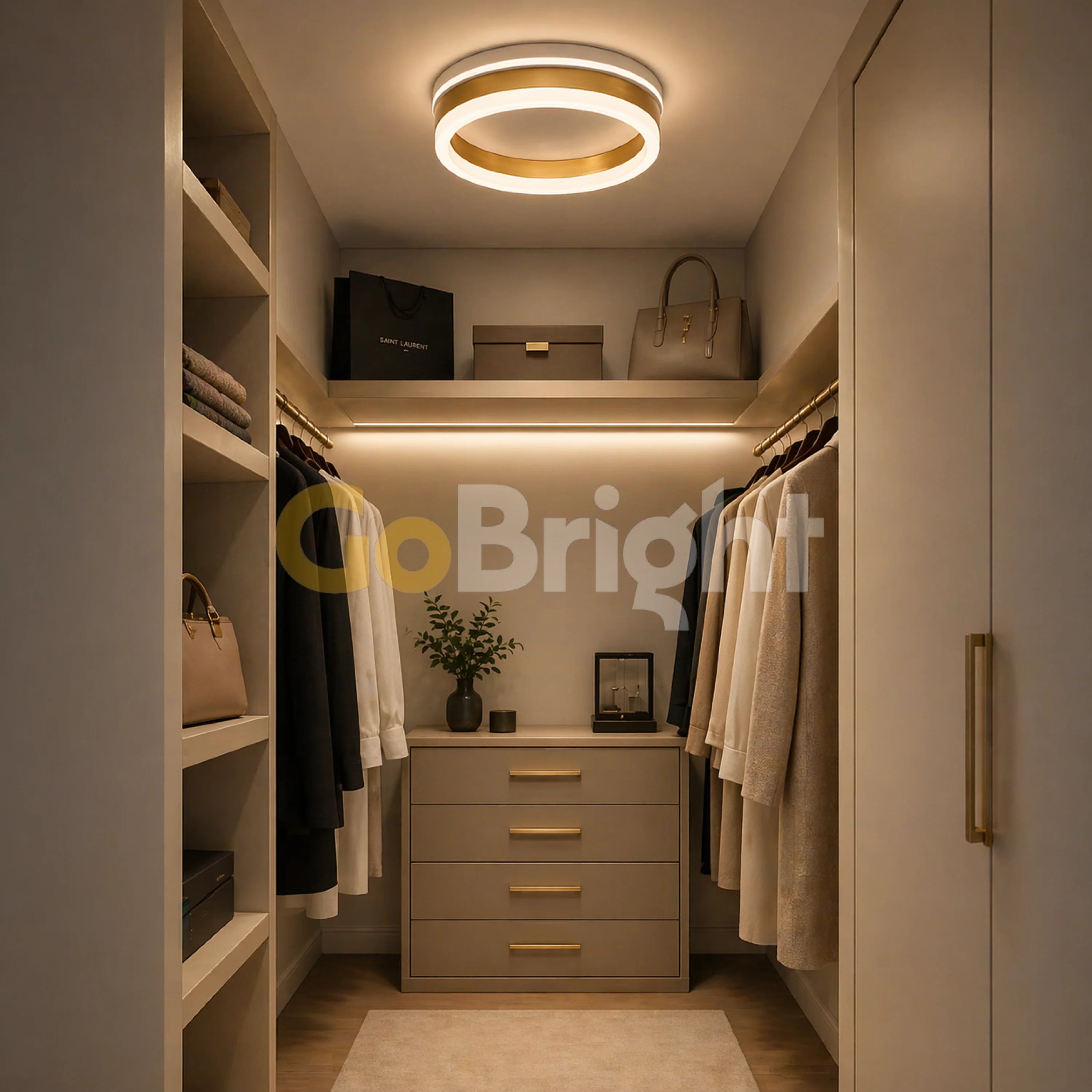 Aplica LED Diametru 25cm 41W Urban 3 Tipuri de Lumini Auriu