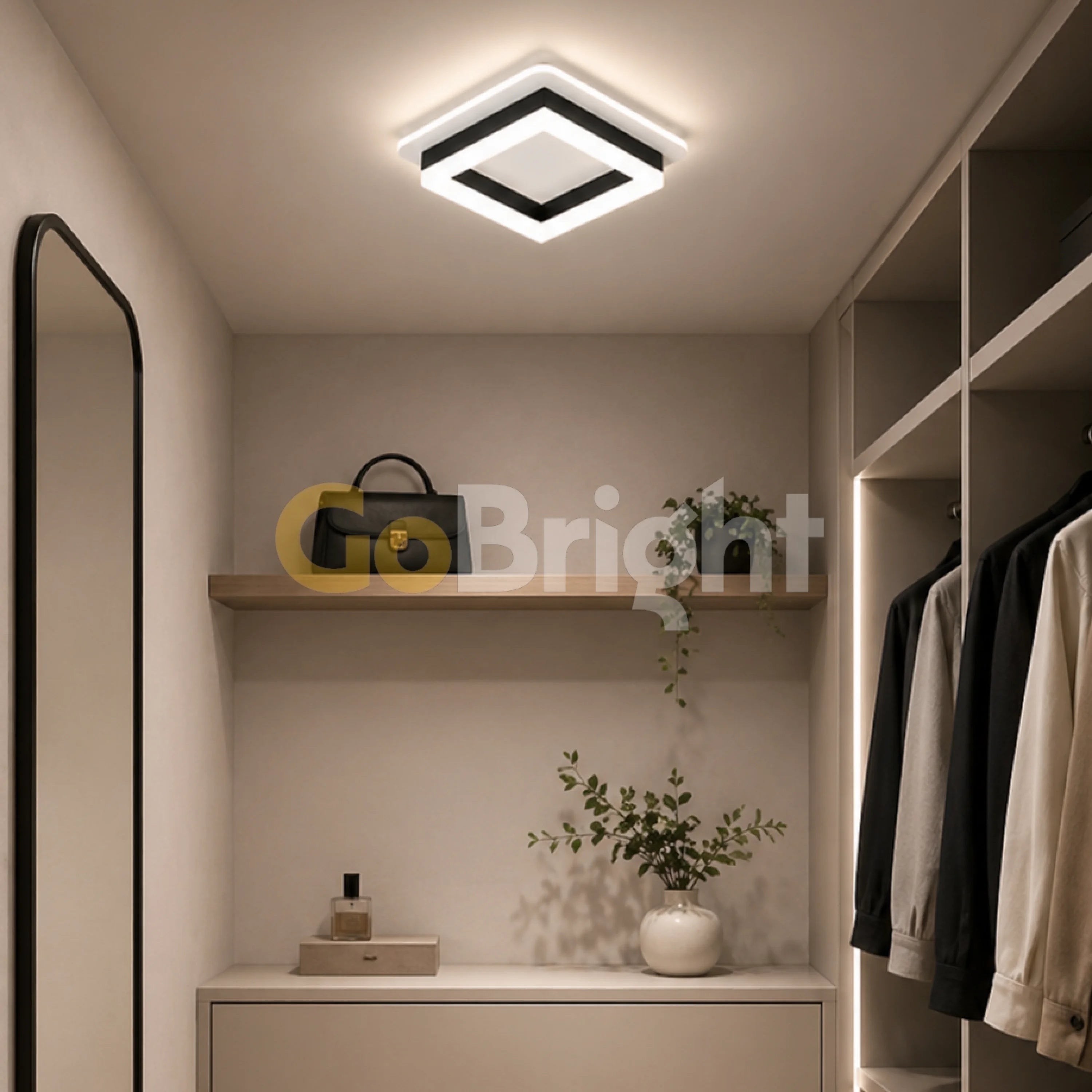 Aplica LED Diametru 25x25cm 41W Urban 3 Tipuri de Lumini Negru