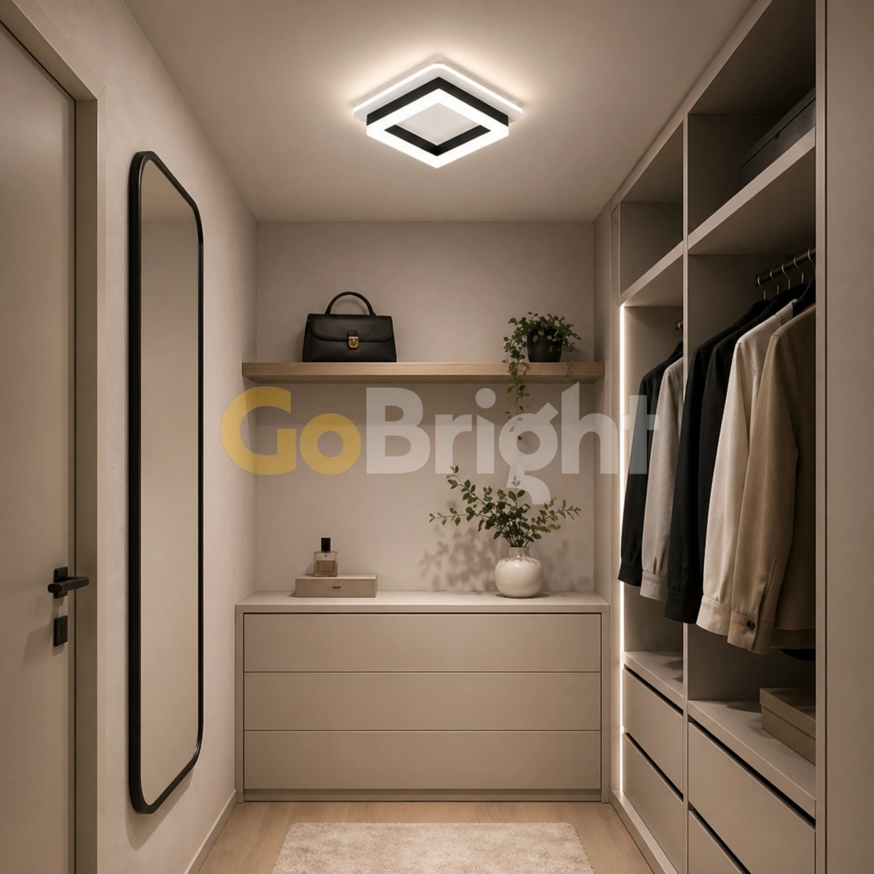 Aplica LED Diametru 25x25cm 41W Urban 3 Tipuri de Lumini Negru