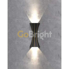 Aplica LED Exterior Cube Lumina Calda 3000K 10W 30cm Negru + Auriu