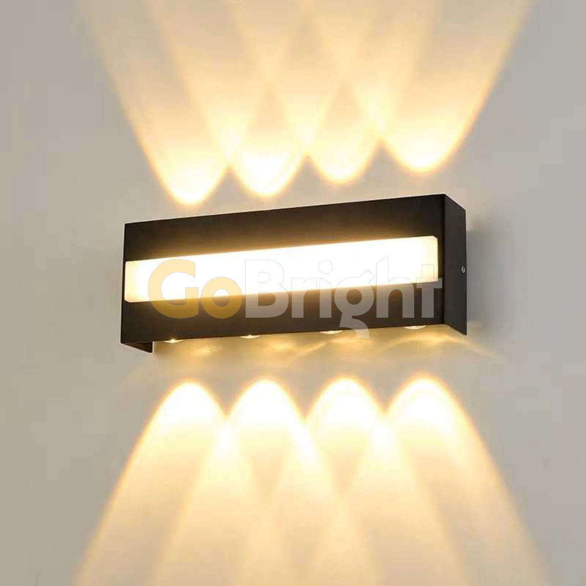 Aplica LED Exterior Cube Lumina Calda 3000K 16W Negru