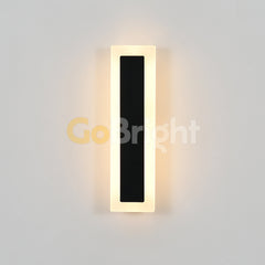 Aplica LED Exterior Cube Lumina Calda 3000K 30cm 8W Negru