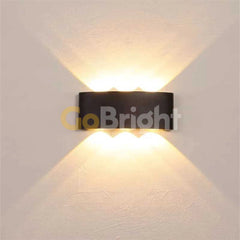 Aplica LED Exterior Cube Lumina Calda 3000K 6x1W Negru