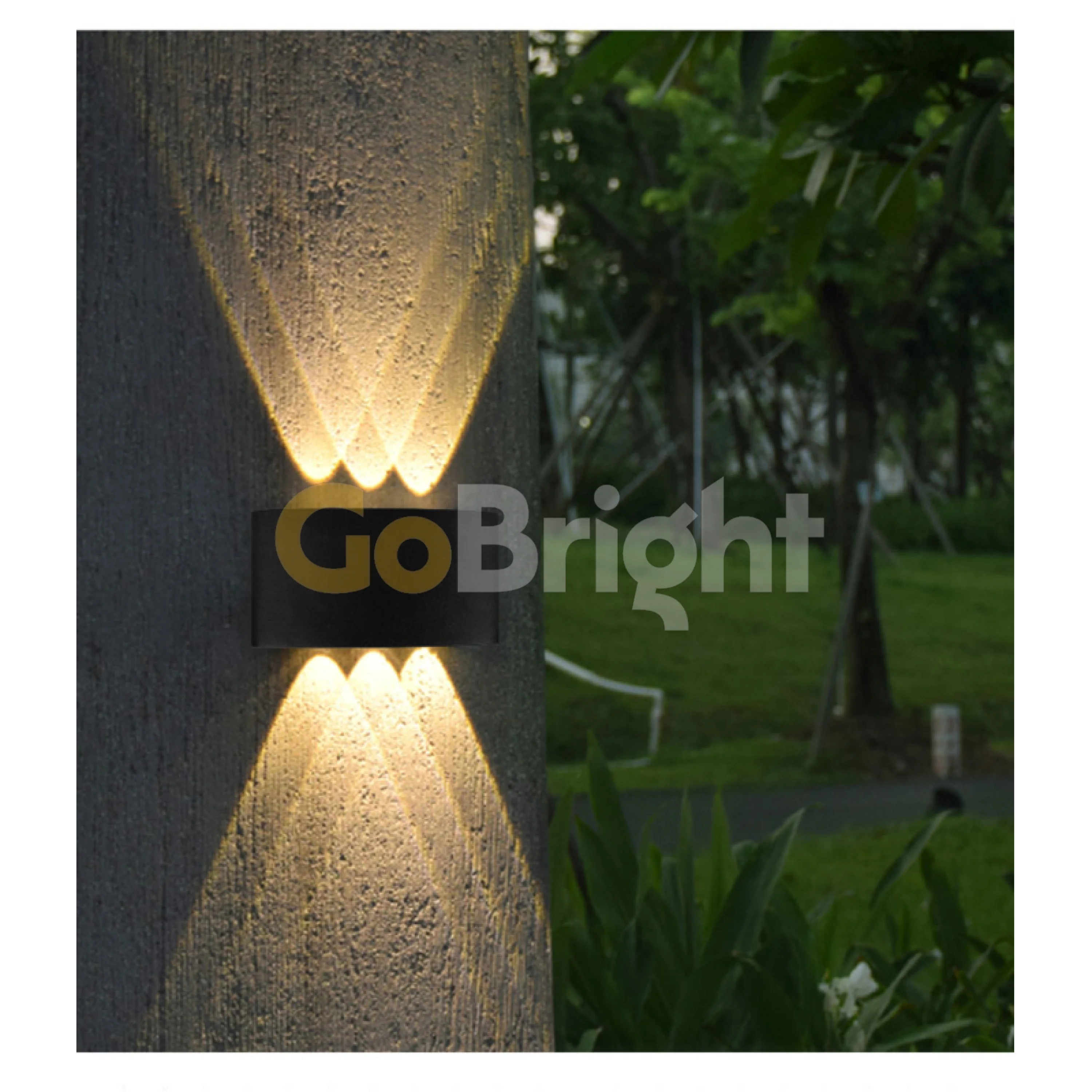 Aplica LED Exterior Cube Lumina Calda 3000K 6x1W Negru
