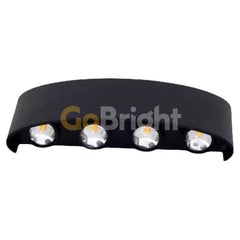 Aplica LED Exterior Cube Lumina Calda 3000K 8x1W Negru