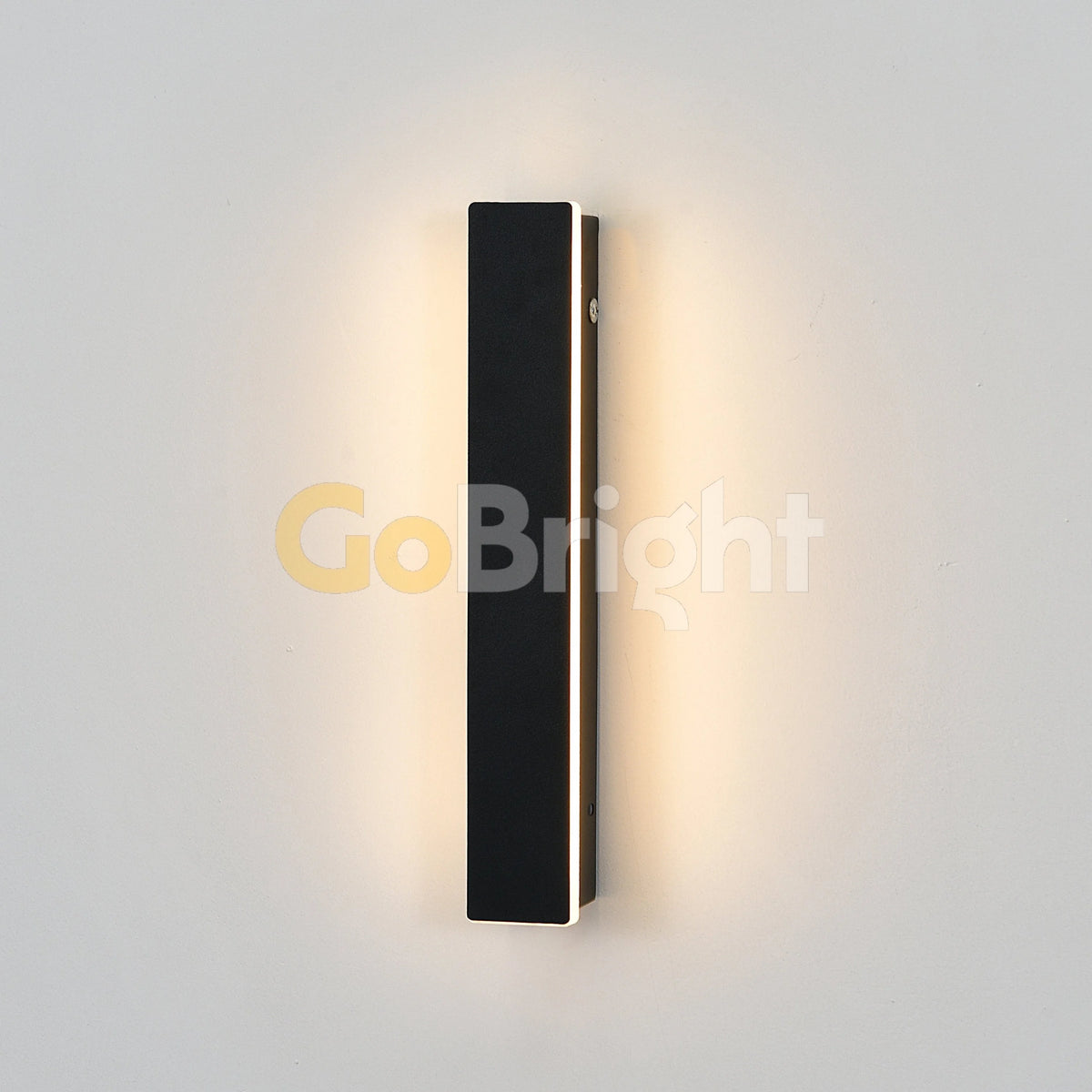 Aplica LED Exterior Cube Slim Lumina Calda 3000K 30cm 8W Negru
