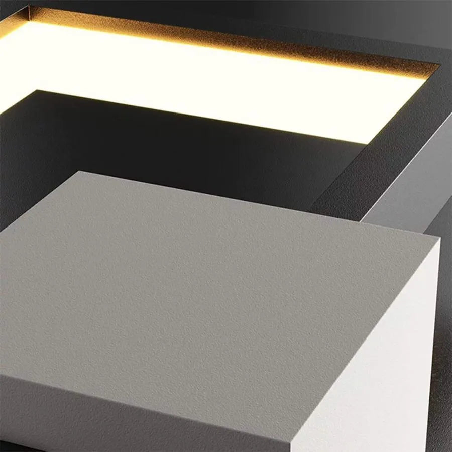 Aplica LED 40cm 27W Urban 3 Tipuri de Lumini Negru + Alb