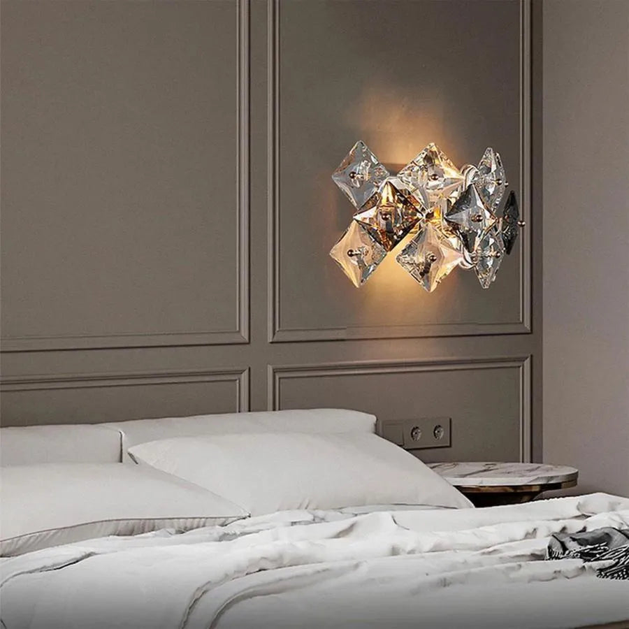 Aplica Cristal Zion 2xE14 Argintiu