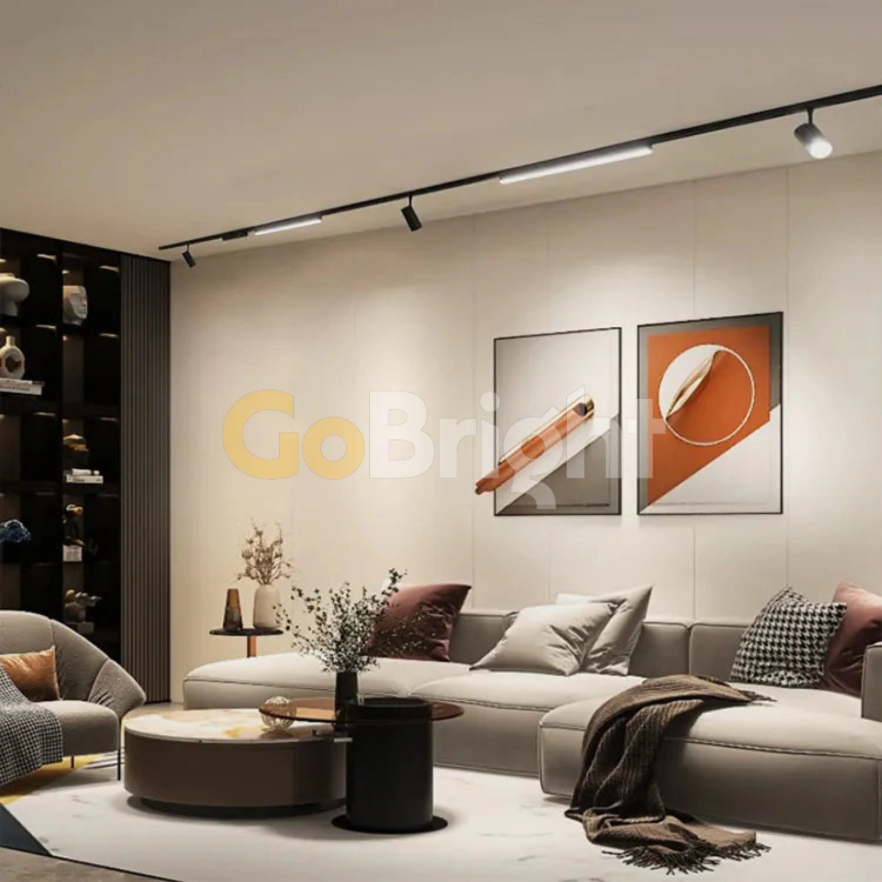 Banda LED 20W Lumina Neutra Sina Magnetica Aplicata Negru