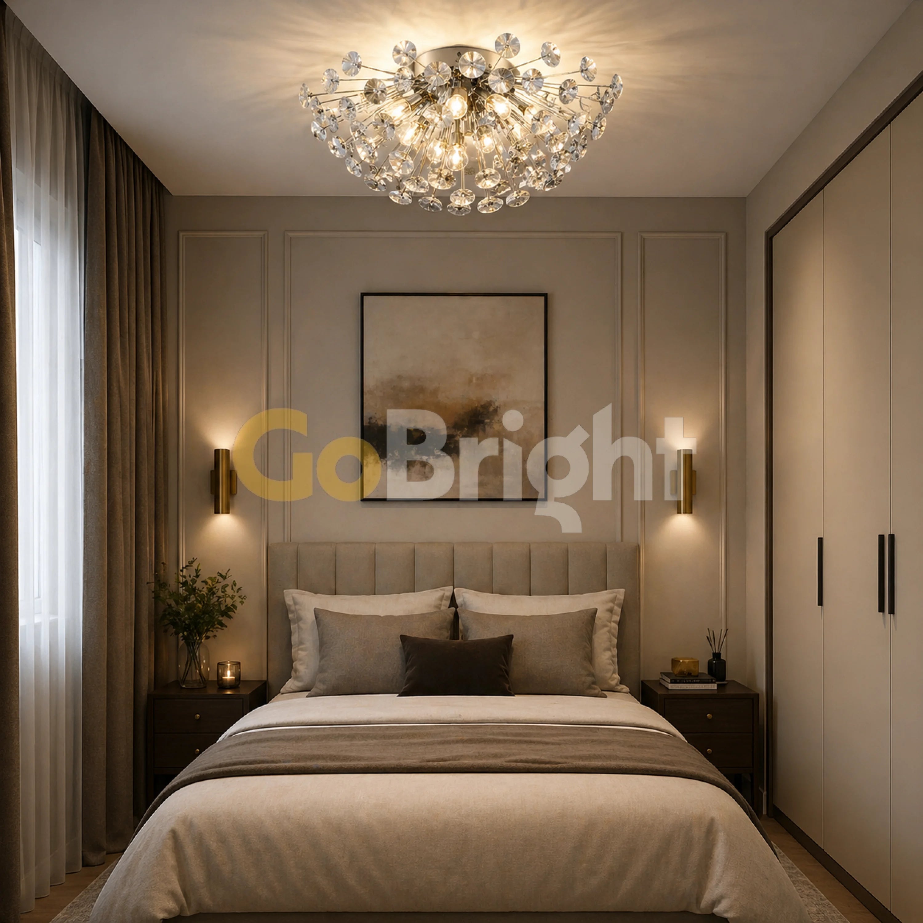 Candelabru Comet 4xG9 35cm Argintiu