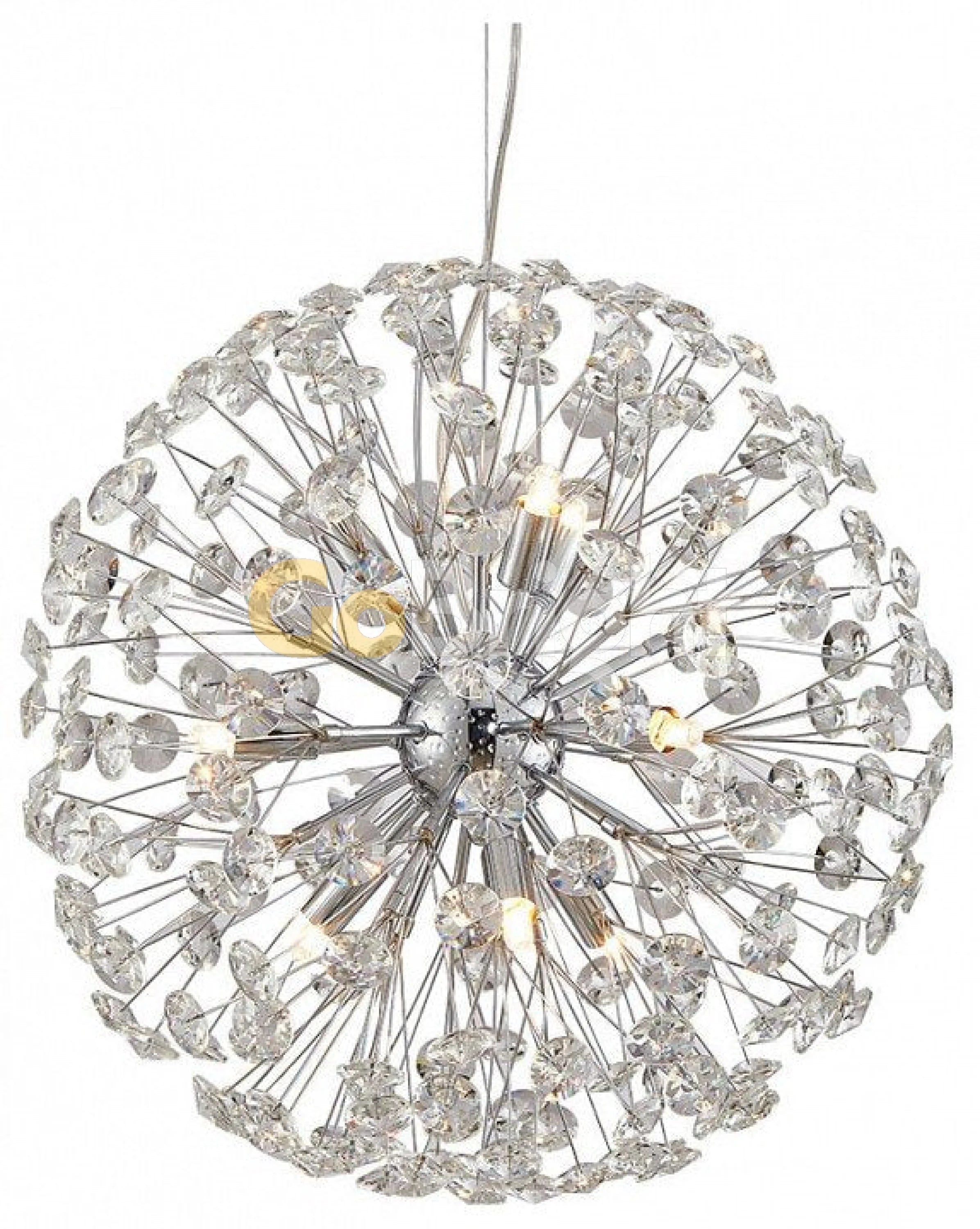 Candelabru Comet Diametru 40cm Argintiu