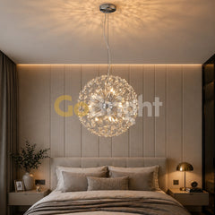 Candelabru Comet Diametru 40cm Argintiu