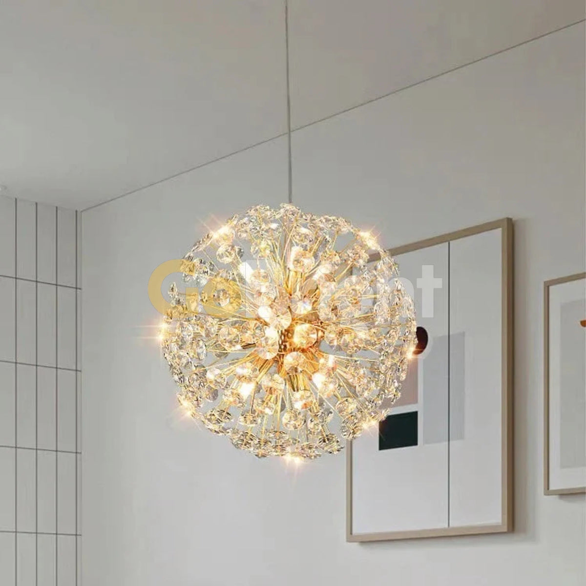 Candelabru Comet Diametru 40cm Auriu