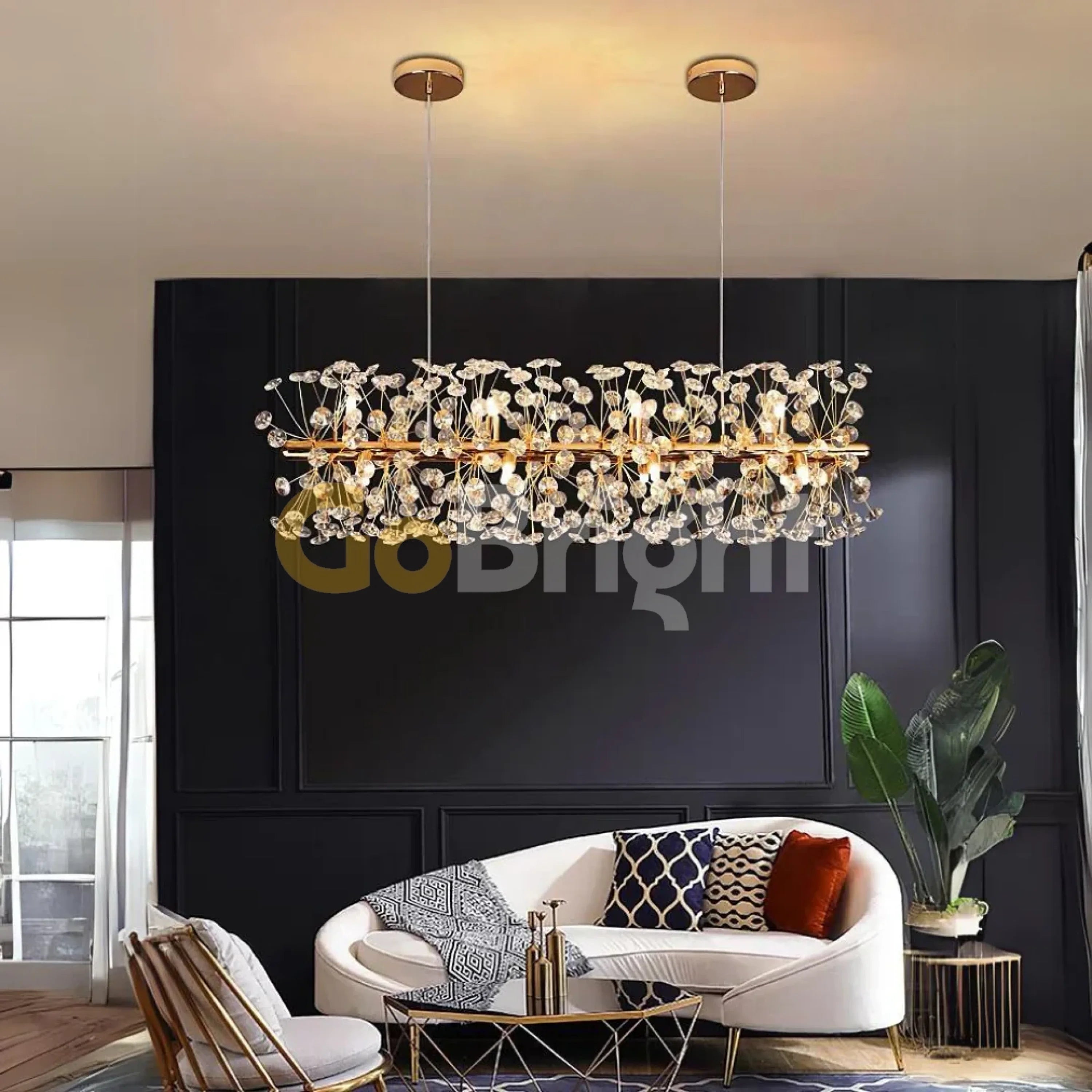 Candelabru Comet Diametru 70cm x 30cm Auriu