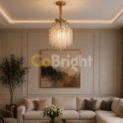 Candelabru Crux Diametru 30cm Auriu + Alb