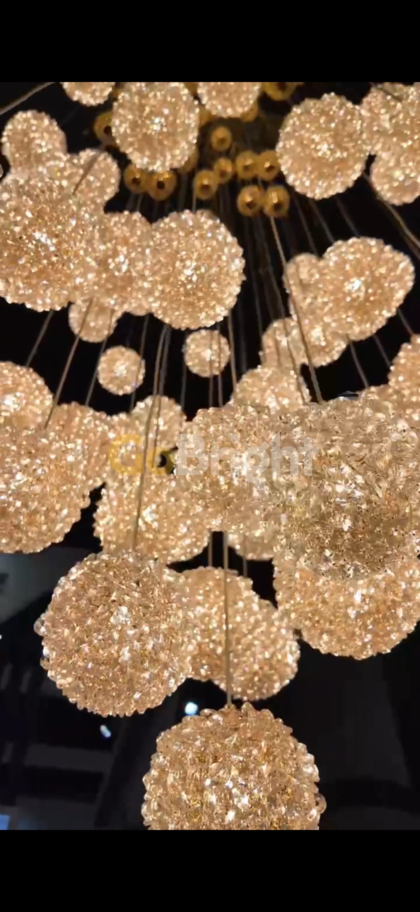 Candelabru Glow 20xG9 Diametru 50cm Auriu