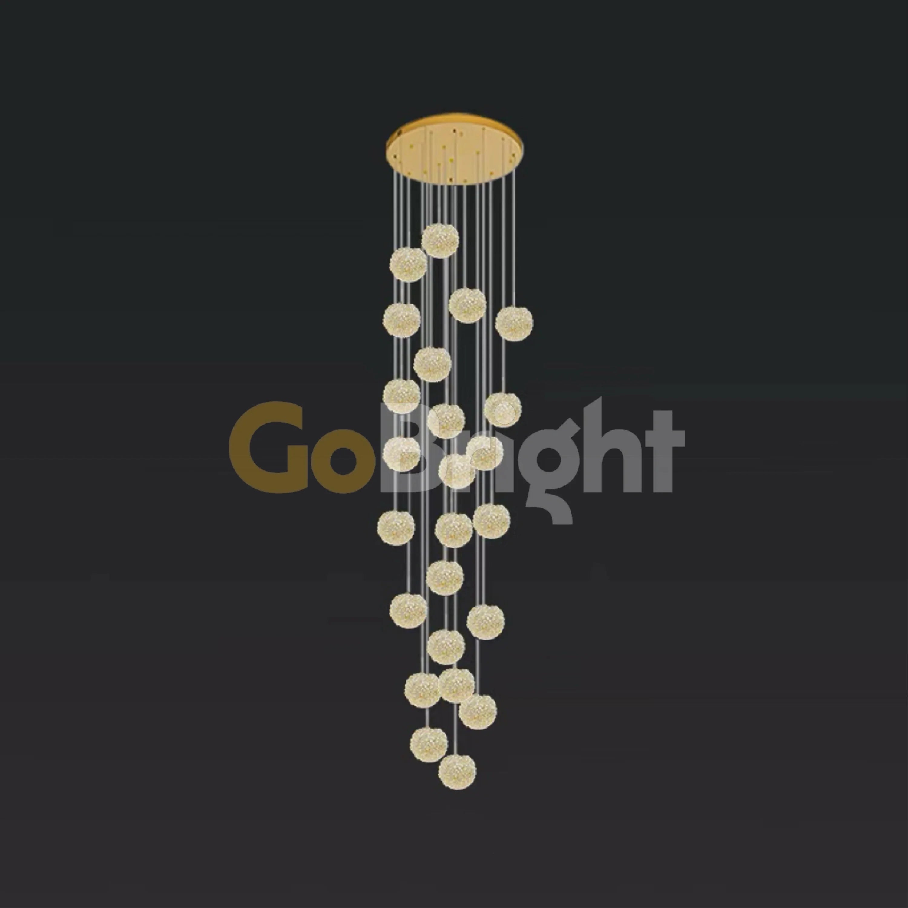 Candelabru Glow 20xG9 Diametru 50cm Auriu