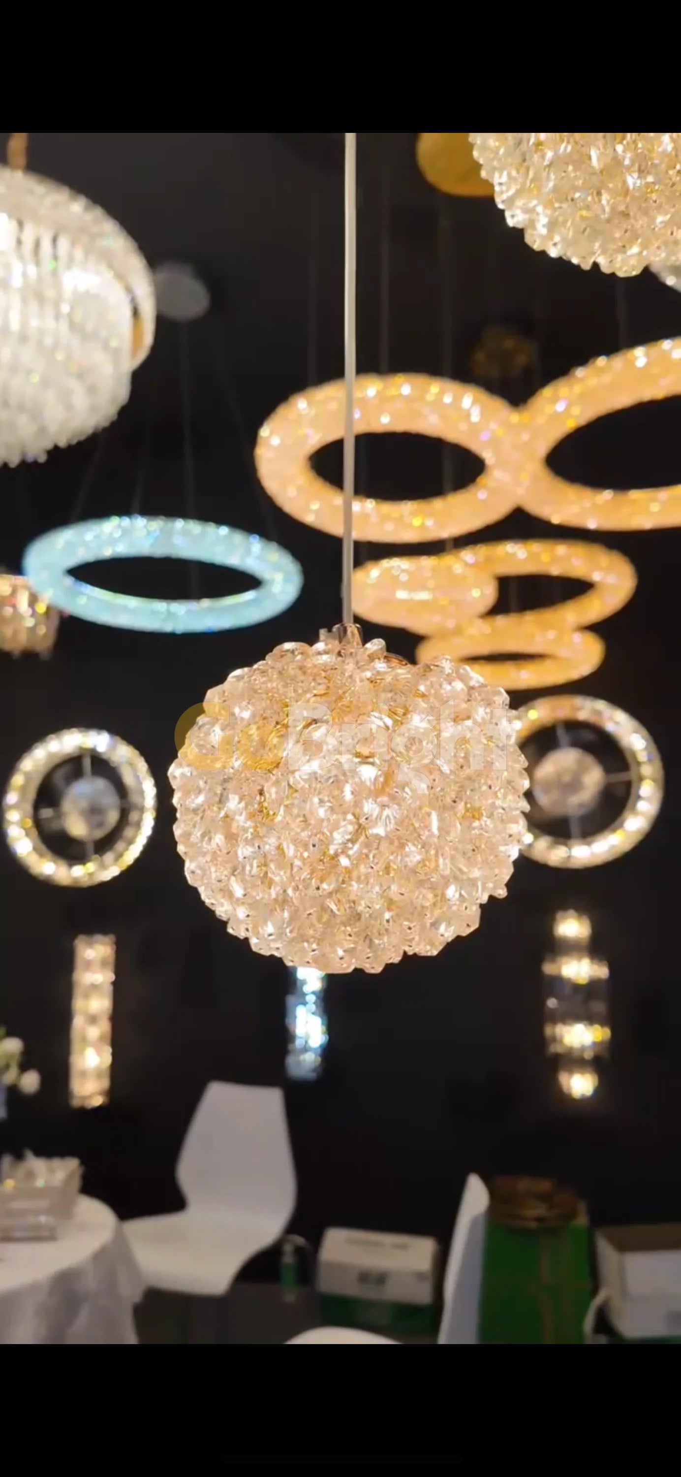 Candelabru Glow 30xG9 Diametru 60cm Auriu