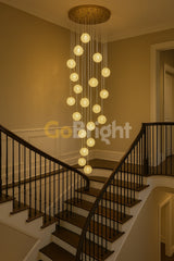 Candelabru Glow 30xG9 Diametru 60cm Auriu