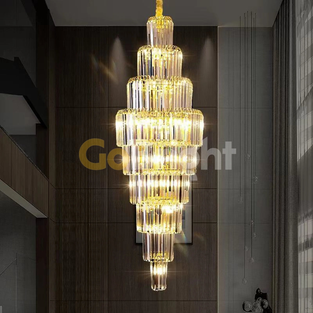 Candelabru Ivory Lungime 230cm Diametru 60cm Auriu