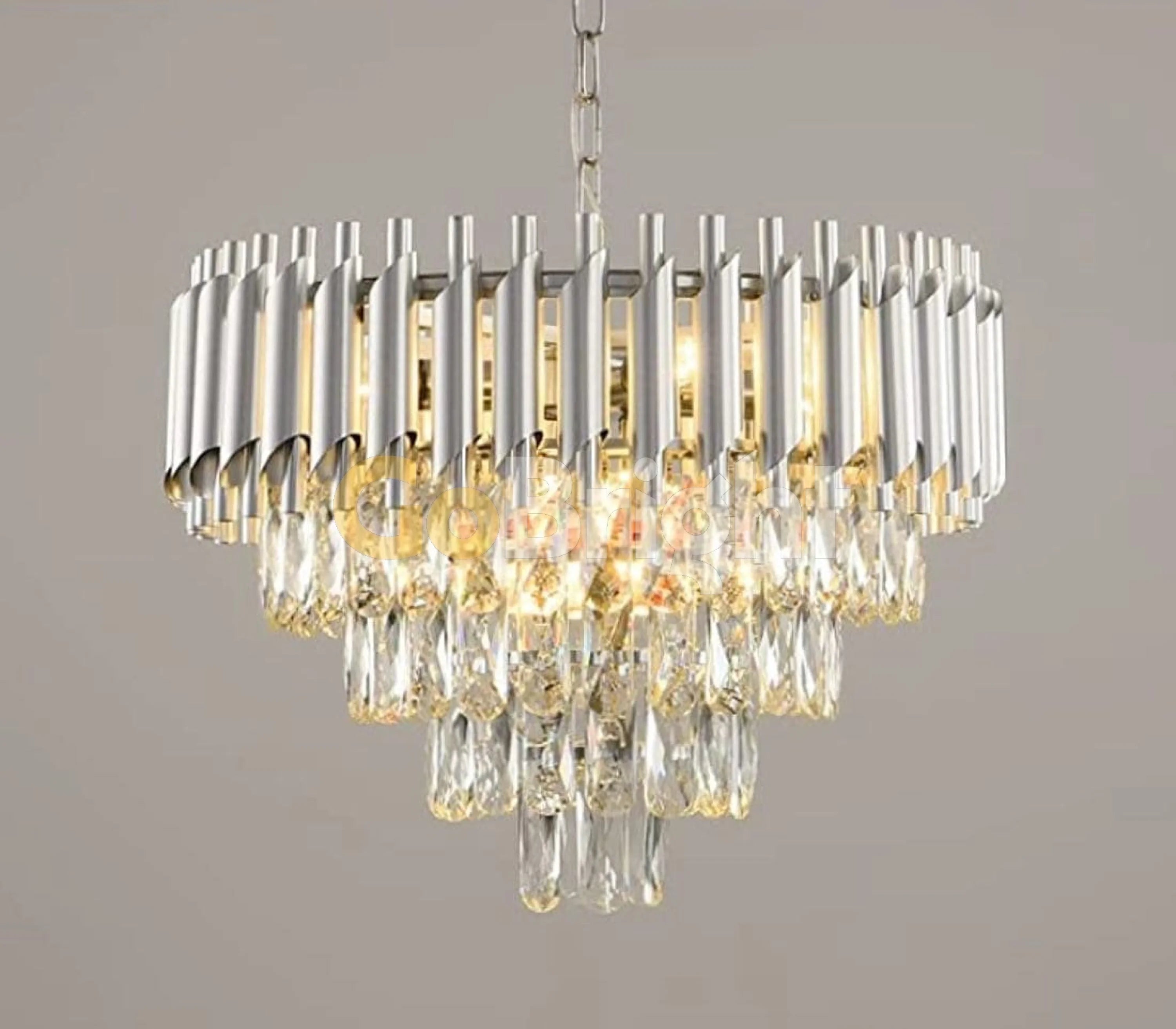 Candelabru Kimberly Diametru 40cm Argintiu