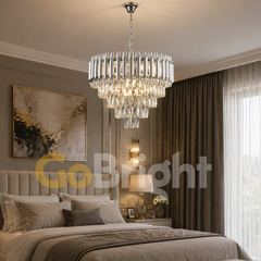 Candelabru Kimberly Diametru 40cm Argintiu