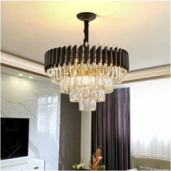 Candelabru Kimberly Diametru 40cm Negru + Auriu