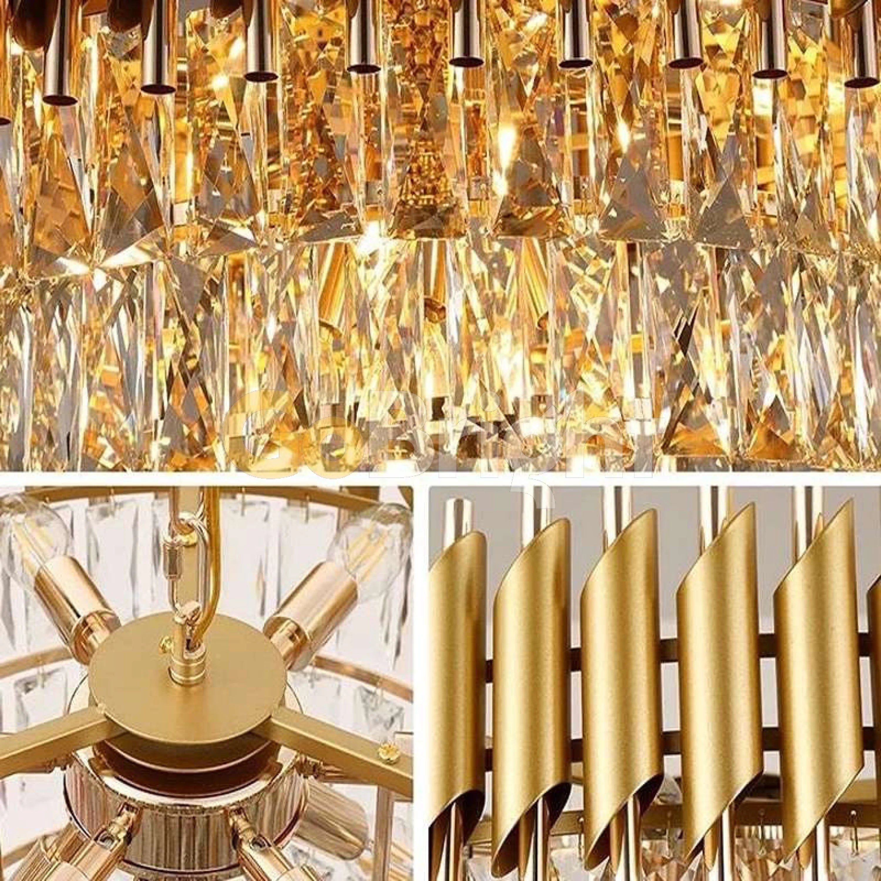 Candelabru Kimberly Diametru 50cm Auriu