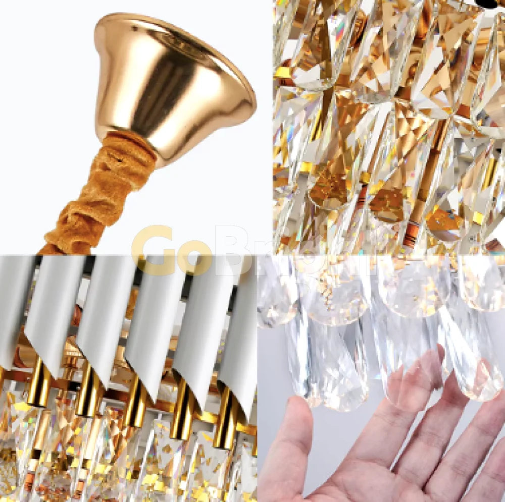 Candelabru Kimberly Diametru 60cm Alb + Auriu