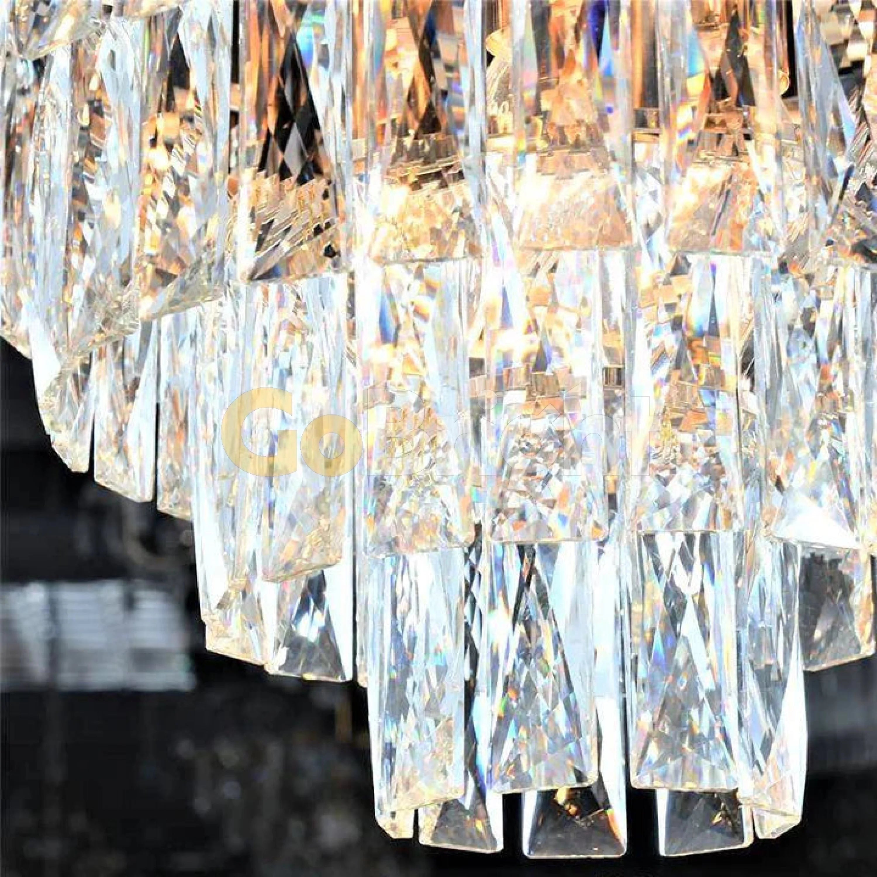 Candelabru Kimberly Diametru 60cm Negru + Auriu