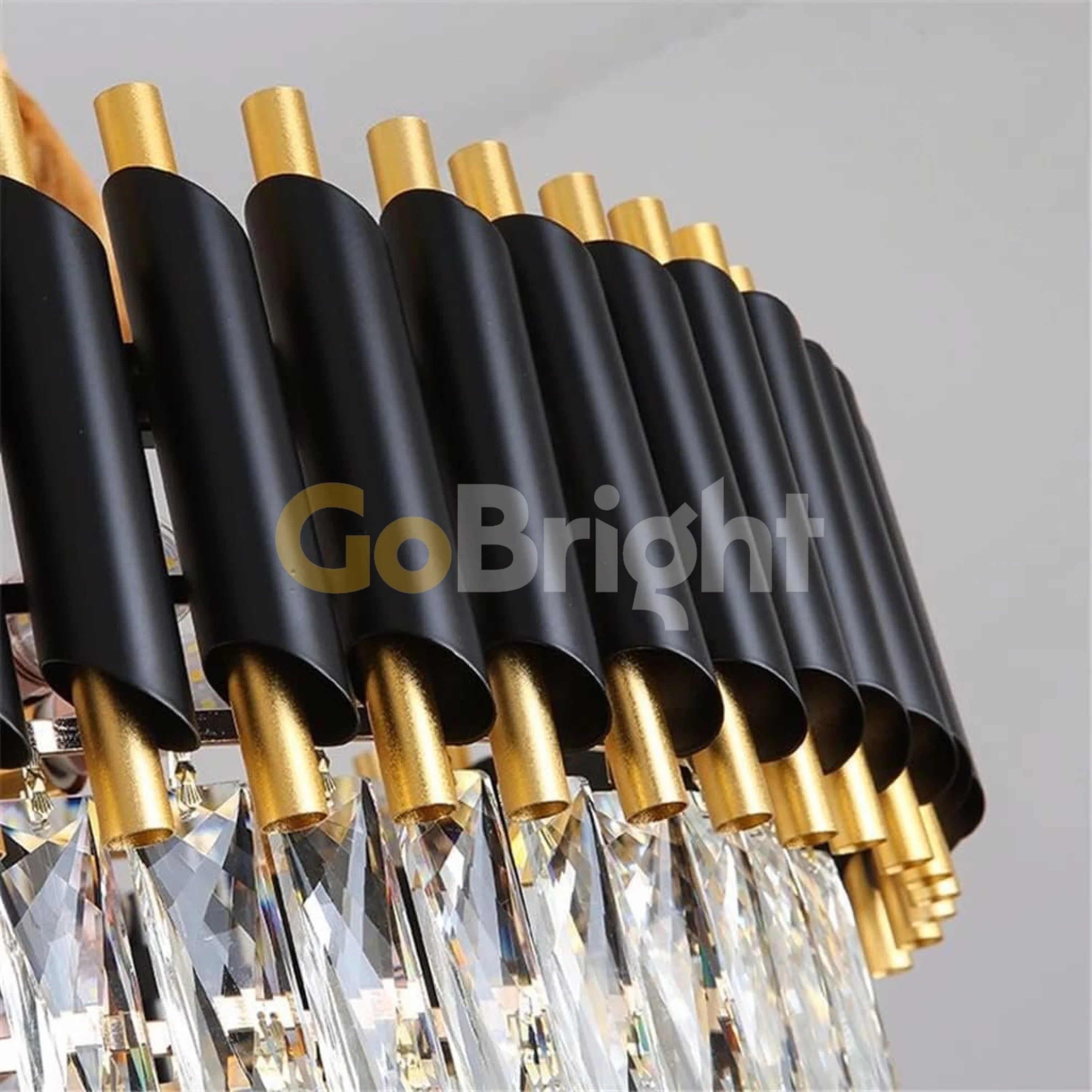 Candelabru Kimberly Diametru 60cm Negru + Auriu