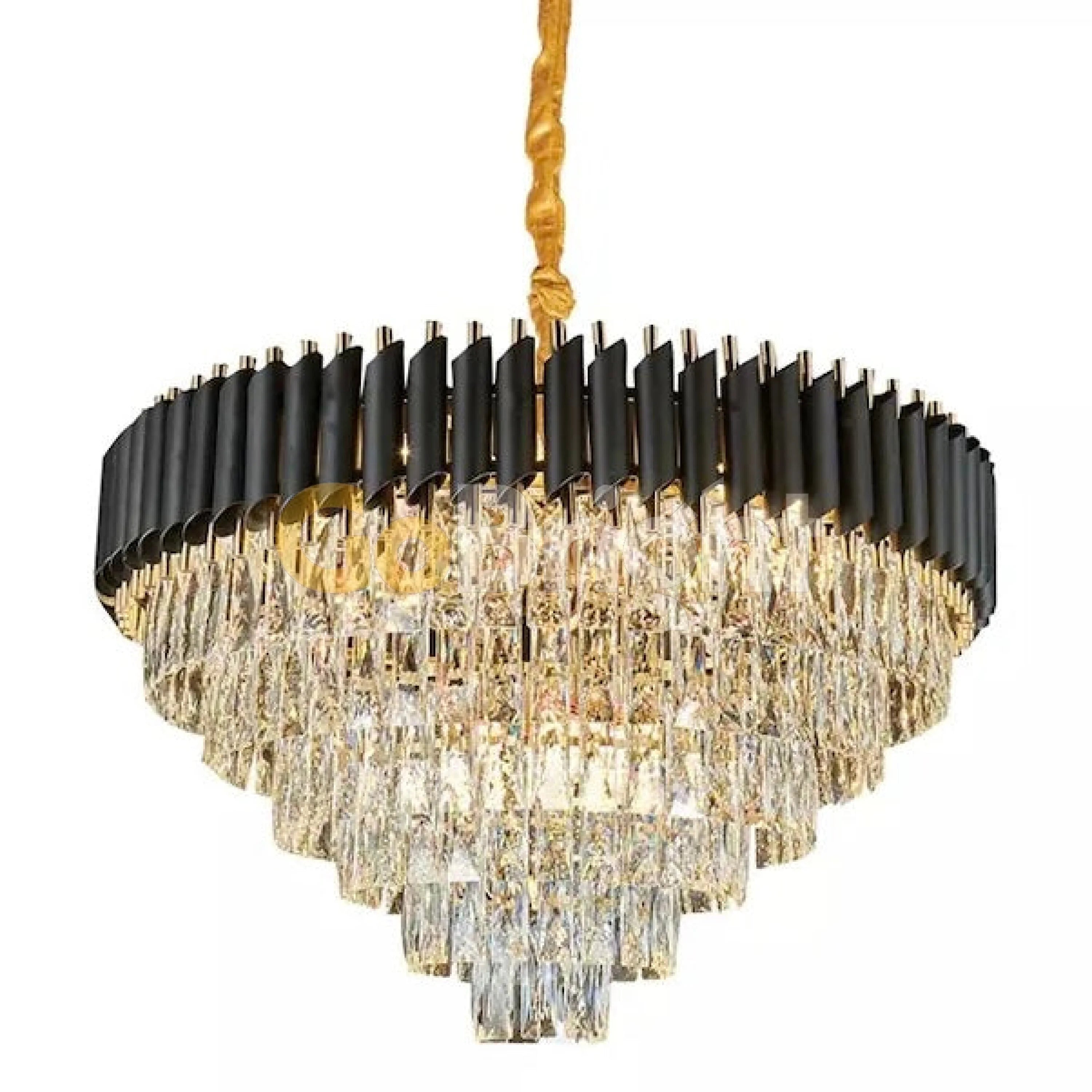 Candelabru Kimberly Diametru 60cm Negru + Auriu