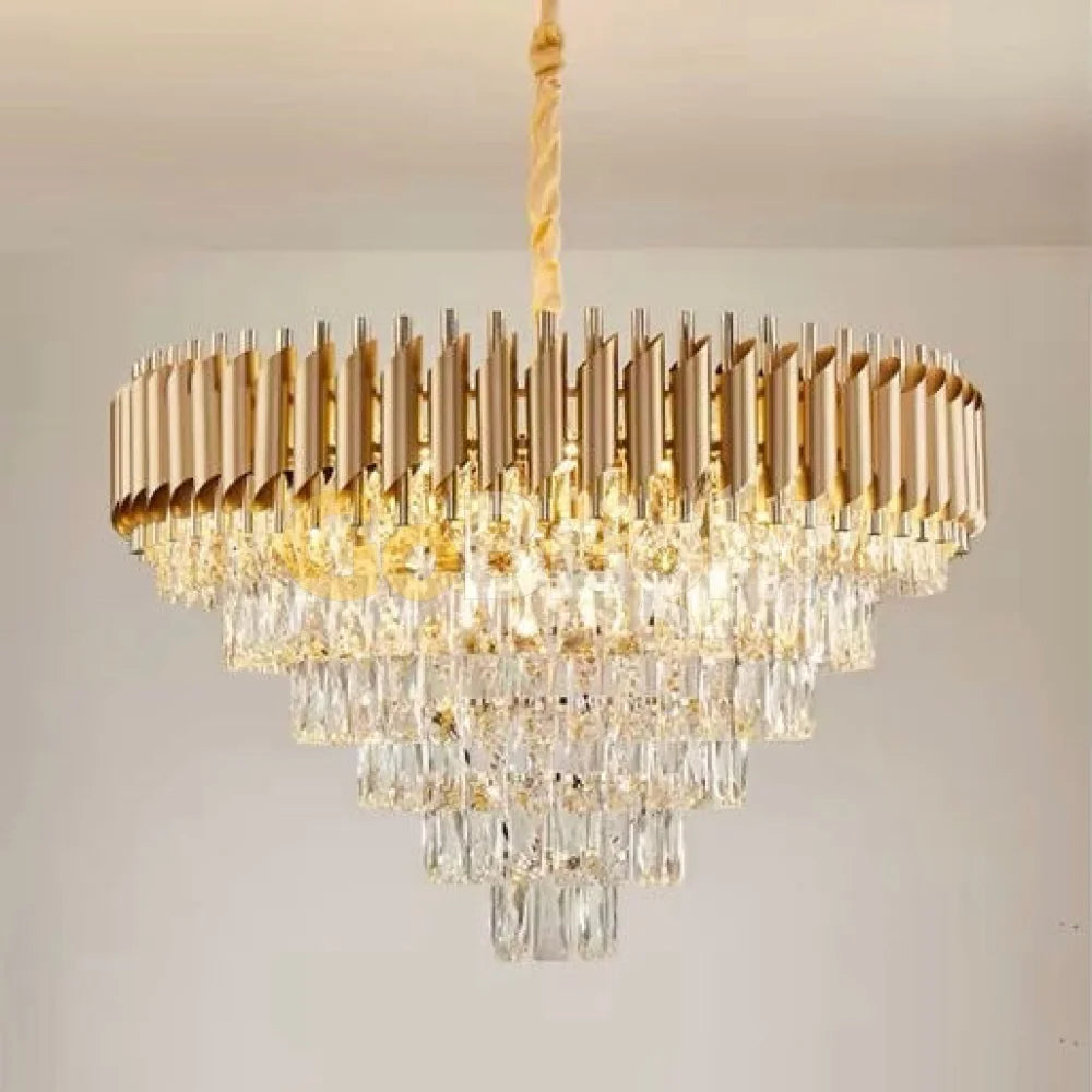 Candelabru Kimberly Diametru 75cm Auriu