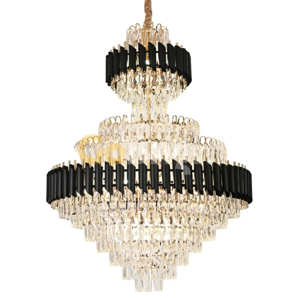 Candelabru Kimberly Diametru 80cm + 105cm Negru + Auriu