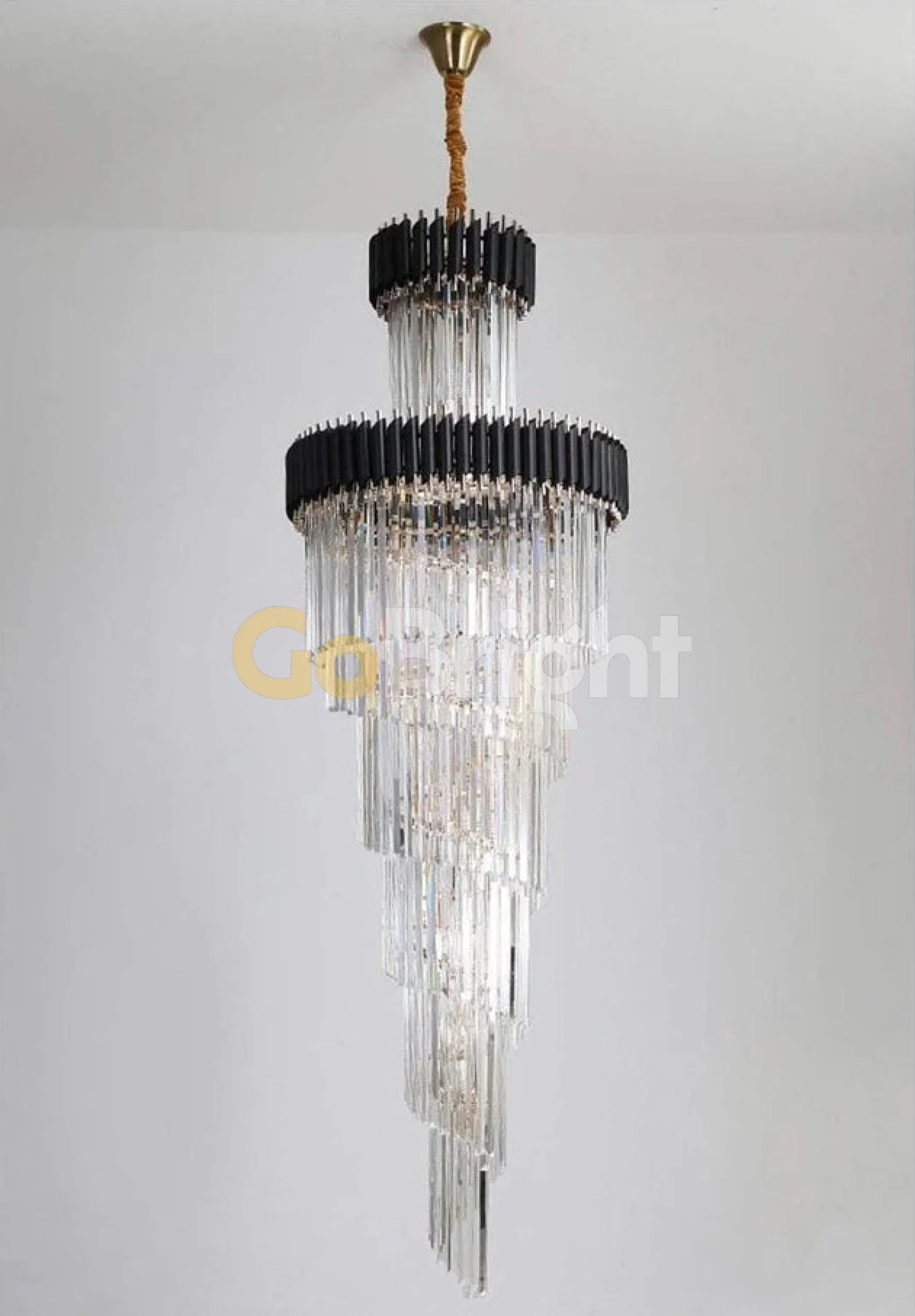 Candelabru Kimberly Lungime 180cm Diametru 60cm Negru + Auriu
