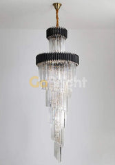 Candelabru Kimberly Lungime 180cm Diametru 60cm Negru + Auriu