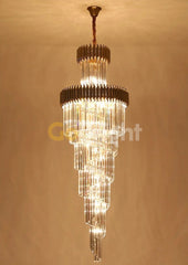 Candelabru Kimberly Lungime 180cm Diametru 60cm Negru + Auriu