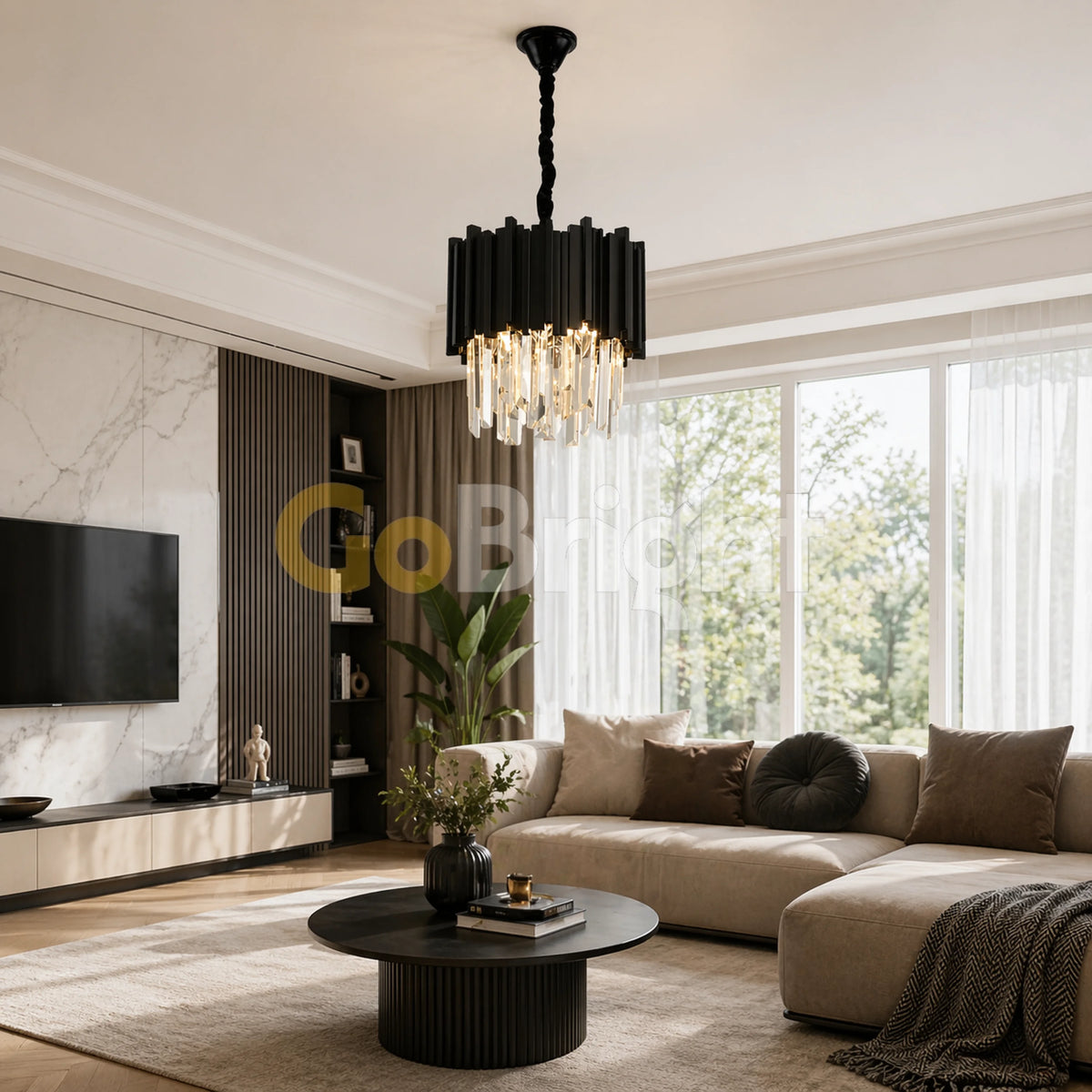 Candelabru Lauren Diametru 30cm Negru