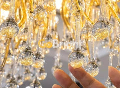 Candelabru Leon 80cm 8xE14 Auriu