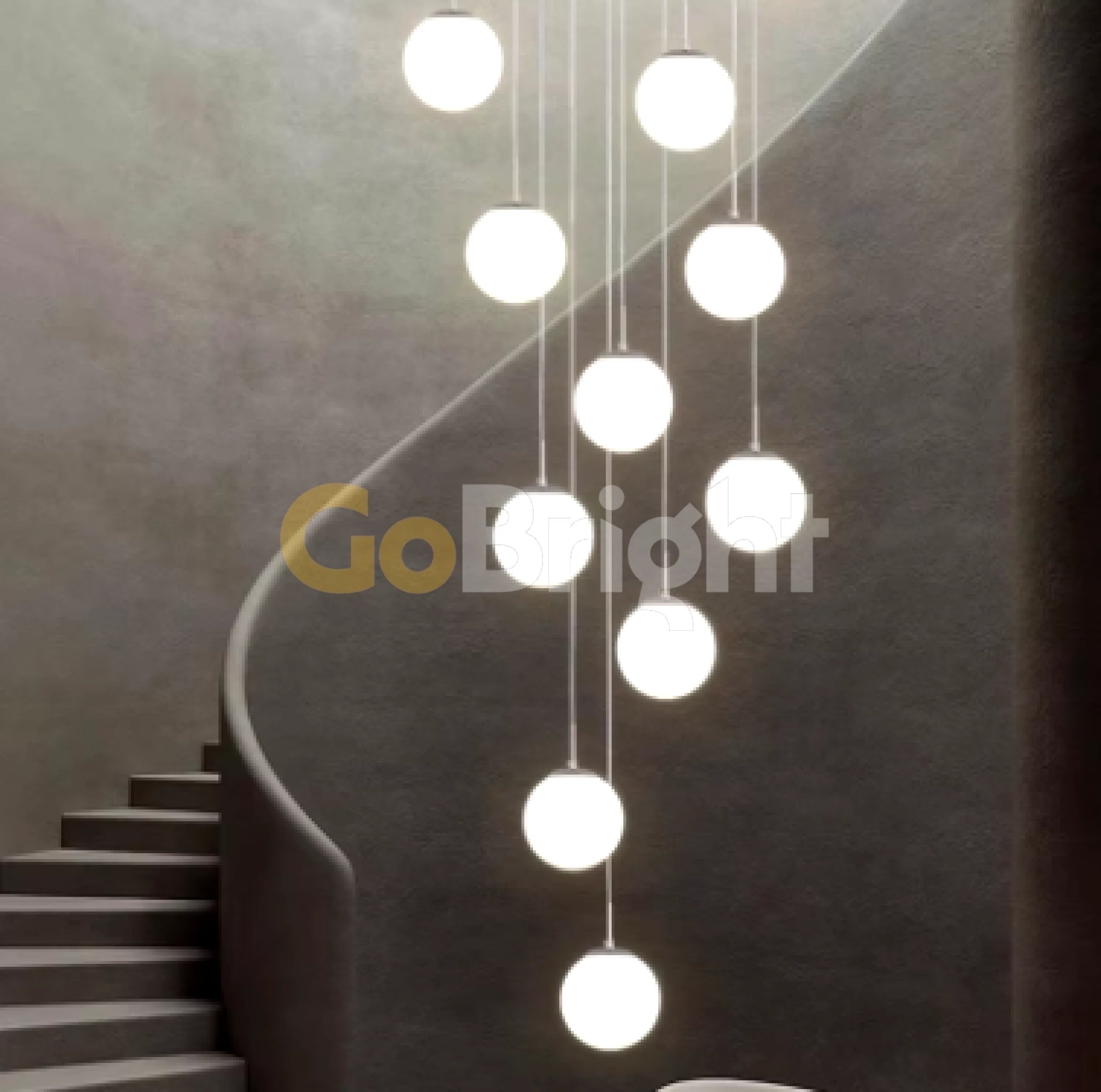 Candelabru Moon 12xE27 Diametru 40cm Argintiu